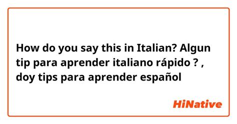 tips significato|tip in italiano.